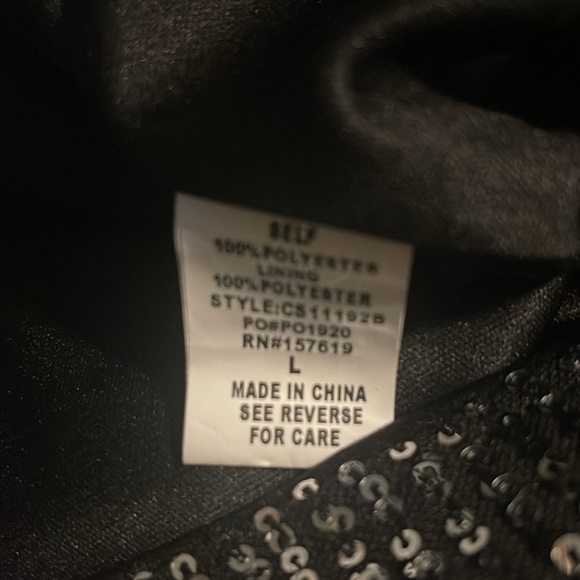 Vestique Gray Sequin Maxi Pencil Skirting - Picture 6 of 6